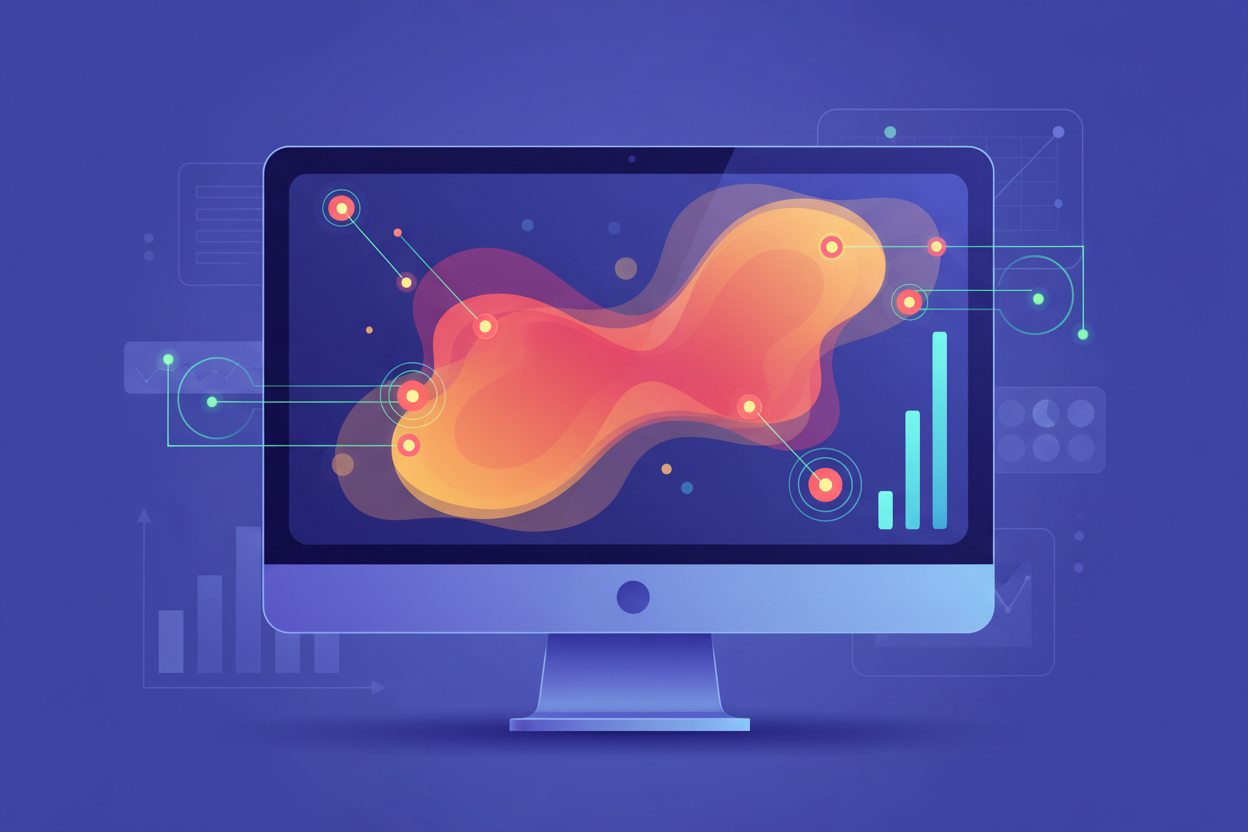 create me a section imaeg for title and description
You already know how I want images for now as you do done many

2. Behavioral Analysis

Understanding behavior helps us uncover why people leave without buying.

Tools we can use (depending on your store):

Heatmaps

Scroll depth

Click maps

Funnel tracking

Session recordings

These insights help us find friction in real user interactions.