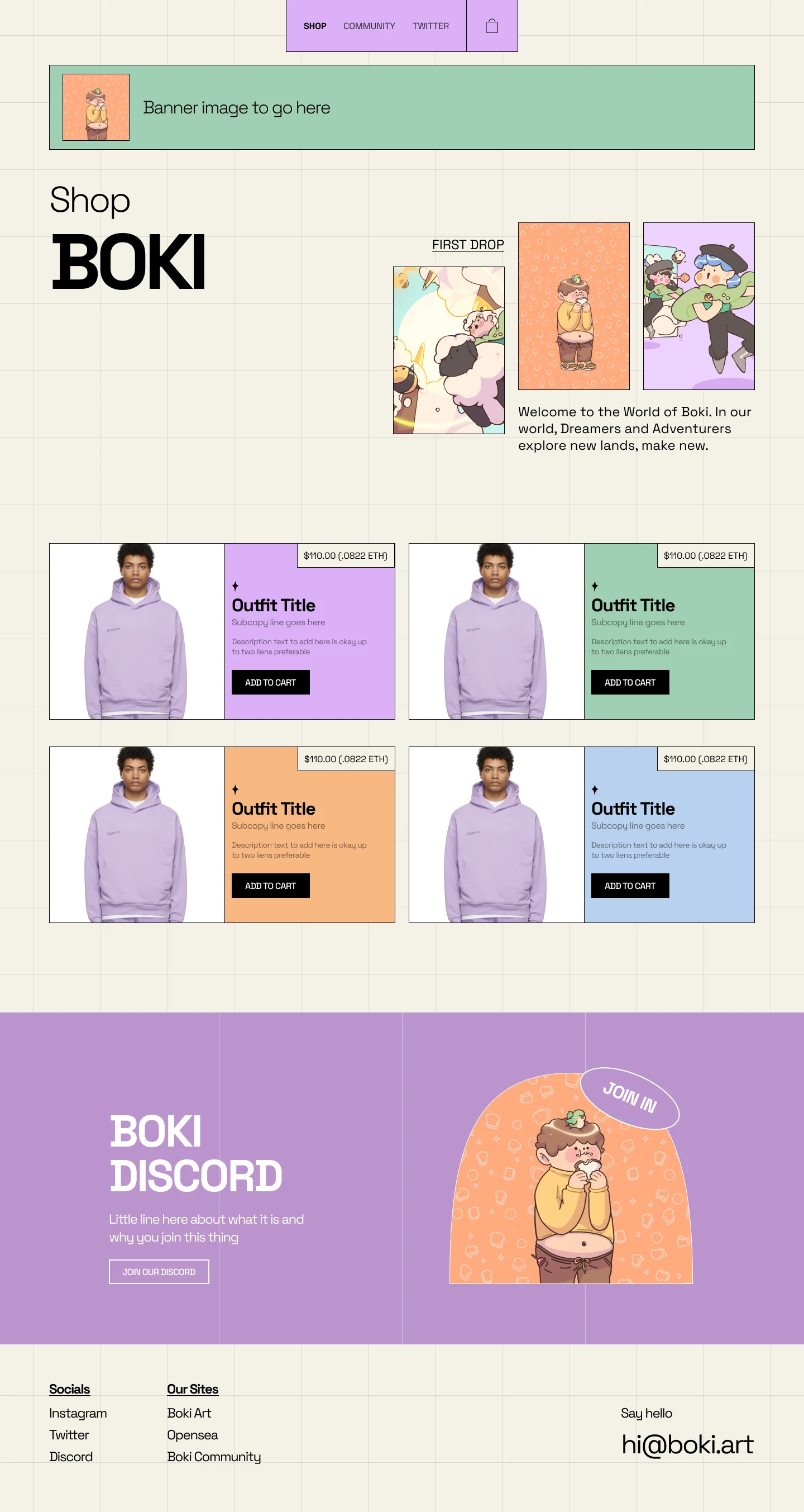 Boki Shopify store