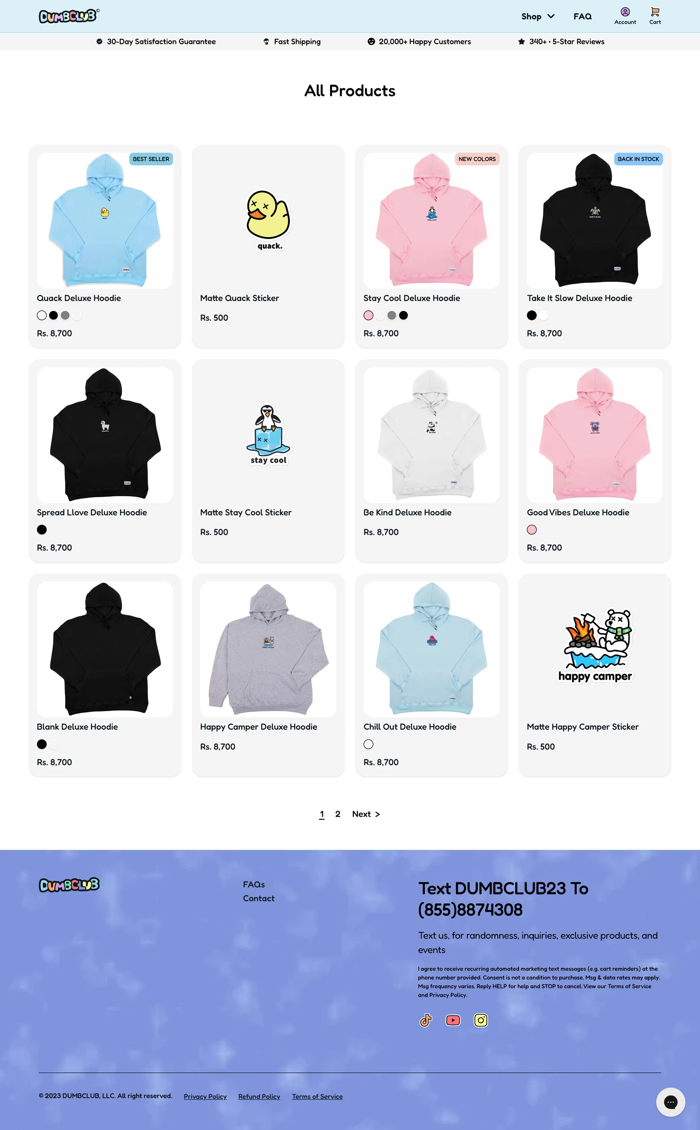 Dumbclub store screenshot 4