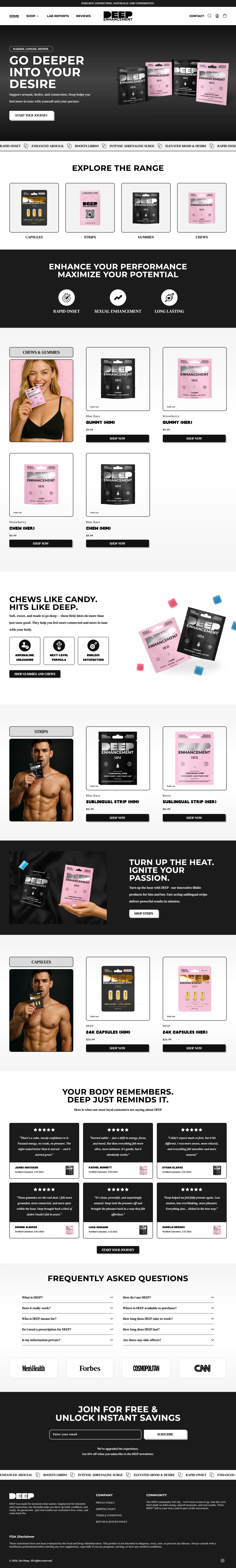 Get Deep Today Shopify store