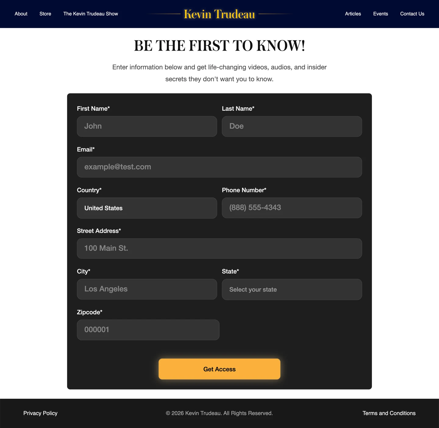 Kevin Trudeau store screenshot 3