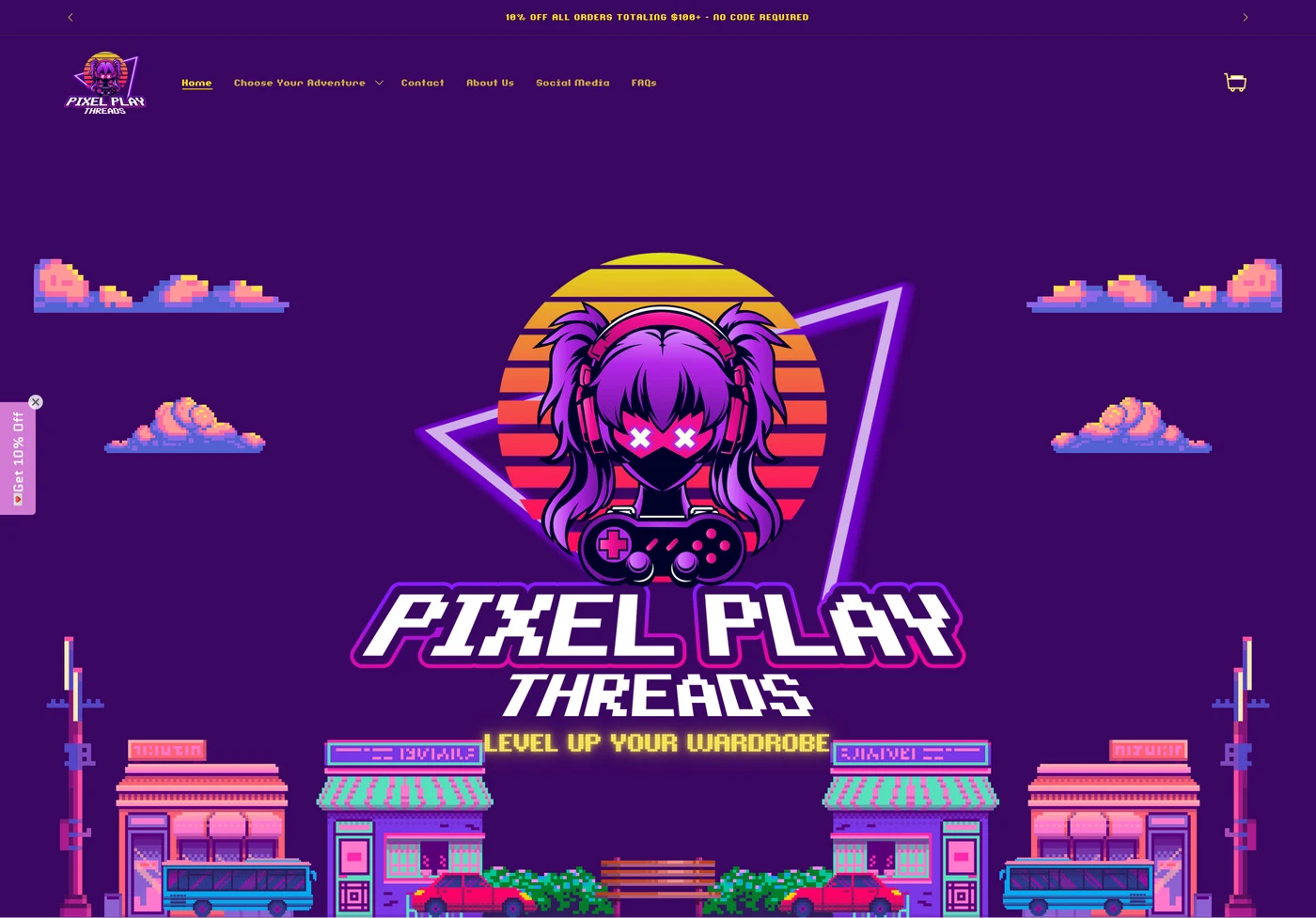 Pixel Play Shopify store