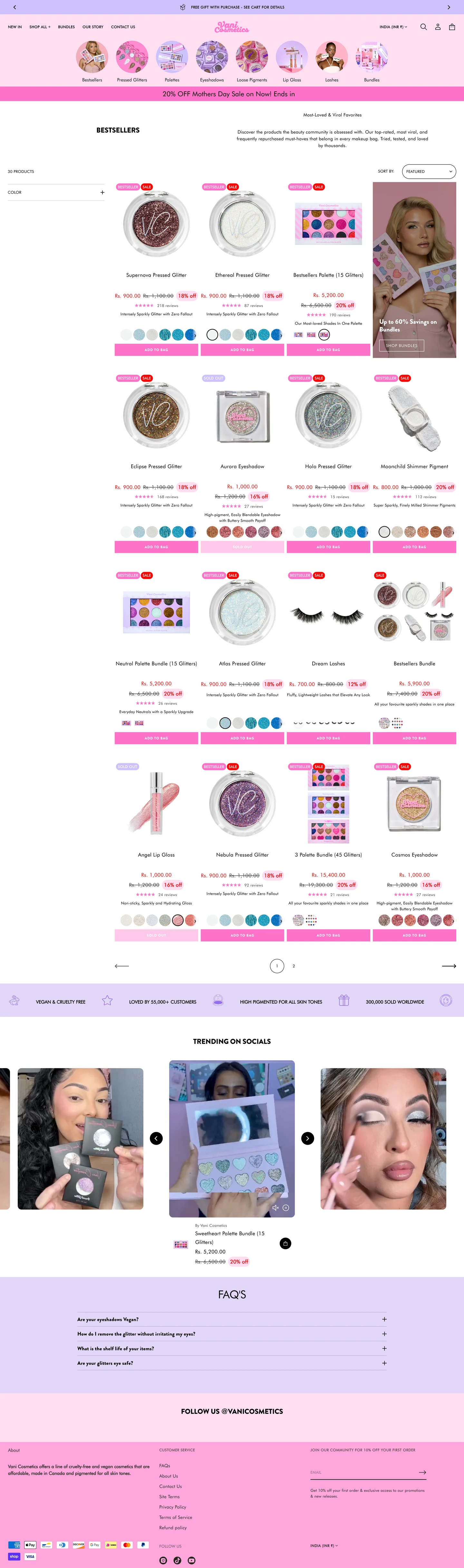 Vani Cosmetics store screenshot 3