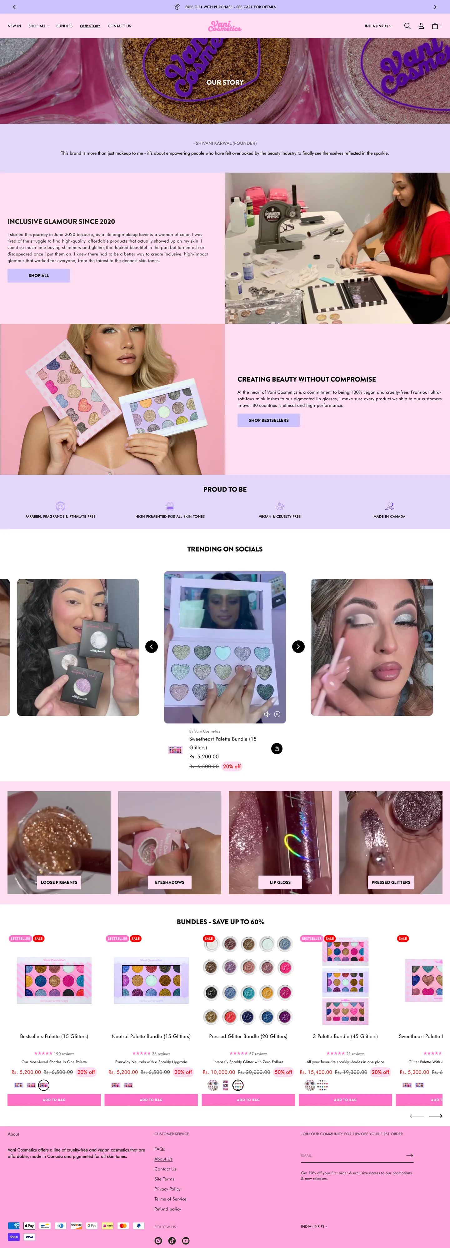 Vani Cosmetics store screenshot 4